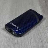 Colibri Falcon Carbon Fibre Single Jet Flame Lighter - Blue