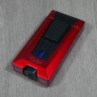 Colibri Stealth Triple Flame Lighter - Metallic Red & Black