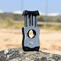Colibri V-Cut Diamond Cigar Cutter - Chrome & Black