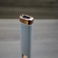 Colibri Aura Jet Flat-Flame Lighter - White & Rose Gold