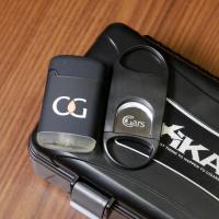 The Voyagers Cigar Sampler - 2 Cigars with Travel Case and Accessories