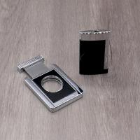 ST Dupont Slim 7 Lighter & Cigar Cutter Set - Black