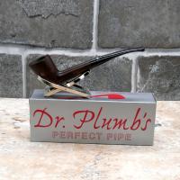 Dr Plumb City Matt Metal Filter Fishtail Briar Pipe (DP421)