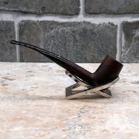 Dr Plumb City Matt Metal Filter Fishtail Briar Pipe (DP428)