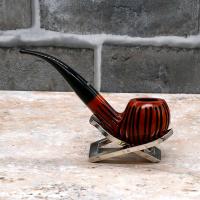 Dr Plumb Lightweight Metal Filter Fishtail Carved Briar Pipe (DP434)