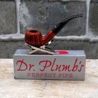 Dr Plumb Lightweight Metal Filter Fishtail Carved Briar Pipe (DP434)