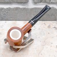 Dr Plumb Meerschaum Lined Metal Filter Fishtail Briar Pipe (DP459)