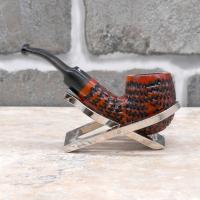 Dr Plumb Dinky Rustic Metal Filter Fishtail Briar Pipe (DP461)