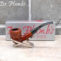 Dr Plumb Lightweight Metal Filter Fishtail Carved Briar Pipe (DP466)