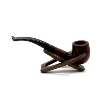 Dr Plumb 3/4 OZ Metal Filter Bent Dental Briar Pipe (DP467)