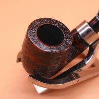 Dr Plumb Classic Bent Rustic Metal Filter Briar P Lip Style Pipe (DP553)