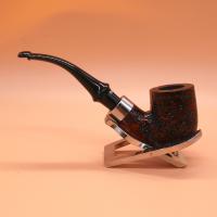 Dr Plumb Classic Bent Rustic Metal Filter Briar P Lip Style Pipe (DP553)
