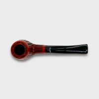 Dr Plumb Carved Rustic Metal Filter Briar Fishtail Pipe (DP556)