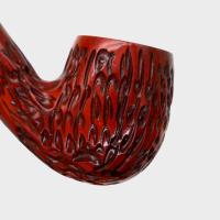 Dr Plumb Dinky Rustic Metal Filter Fishtail Briar Pipe (DP557)