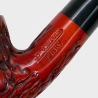 Dr Plumb Dinky Rustic Metal Filter Fishtail Briar Pipe (DP557)