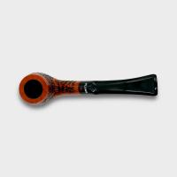 Dr Plumb Lightweight Metal Filter Fishtail Carved Briar Pipe (DP559)