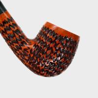 Dr Plumb Lightweight Metal Filter Fishtail Carved Briar Pipe (DP559)