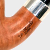 Dr Plumb Classic Bent Smooth Metal Filter Briar P Lip Style Pipe (DP561)