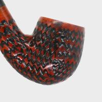 Dr Plumb Dinky Rustic Metal Filter Fishtail Briar Pipe (DP568)