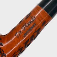 Dr Plumb Lightweight Metal Filter Fishtail Carved Briar Pipe (DP572)