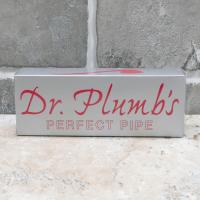Dr Plumb Meerschaum Lined Metal Filter Fishtail Briar Pipe (DP459)