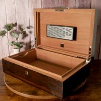 Dunhill White Spot Humidor - Ziricote - 100 Cigar Capacity