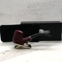 Alfred Dunhill - The White Spot Ruby Bark 5133 Group 5 Bent Brandy Pipe (DUN695)