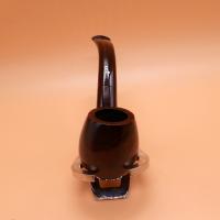 Alfred Dunhill  - The White Spot Chestnut 5113 Group 5 Bent Apple Fishtail Pipe (DUN207)