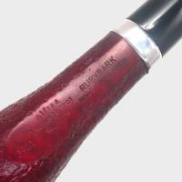 Alfred Dunhill - The White Spot Ruby Bark 3421 Group 3 Bent Zulu Pipe (DUN1034)