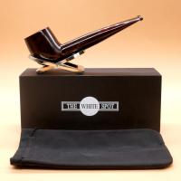 SLIGHT SECONDS Alfred Dunhill  - The White Spot Chestnut 5110 Group 5 Liverpool Fishtail Pipe (DUN208)