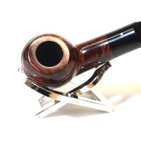 Alfred Dunhill - The White Spot Amber Root 3208 Group 3 Bent Rhodesian Fishtail Pipe (DUN380)