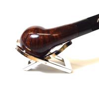 Alfred Dunhill - The White Spot Amber Root 3208 Group 3 Bent Rhodesian Fishtail Pipe (DUN380)