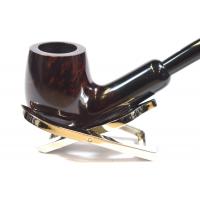 Alfred Dunhill - The White Spot Bruyere 4102 Group 4 Bent Fishtail Pipe (DUN389)