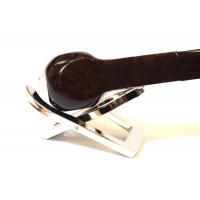 Alfred Dunhill - The White Spot Chestnut 4124 Group 4 Square Panel Fishtail Pipe (DUN409)