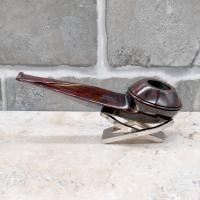 Alfred Dunhill  - The White Spot Chestnut 6117 Group 6 Straight Rhodesian Fishtail Pipe (DUN410)