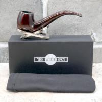 Alfred Dunhill - The White Spot Chestnut 4113 Group 4 Bent Apple Fishtail Pipe (DUN422)