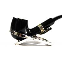 Alfred Dunhill - The White Spot Dress 2202 Group 2 Bent Silver Mounted Fishtail Pipe (DUN428)