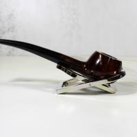 Alfred Dunhill - The White Spot Amber Root 3407 Group 3 Bent Prince Fishtail Pipe (DUN556)