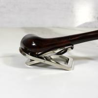 Alfred Dunhill  - The White Spot Chestnut 3421 Group 3 Zulu 1/4 Bent Tapered Mouthpiece Pipe (DUN578)