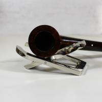 Alfred Dunhill  - The White Spot Chestnut 3421 Group 3 Zulu 1/4 Bent Tapered Mouthpiece Pipe (DUN578)