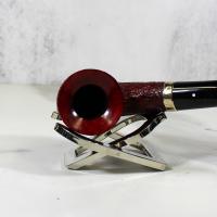 Alfred Dunhill - The White Spot Ruby Bark 5115 Group 5 Bent Pot Pipe (DUN611)