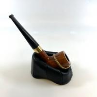 Alfred Dunhill - The White Spot Root Briar 5103 Group 5 18ct Gold Snake Straight Billiard Pipe (DUN614B)