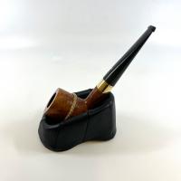 Alfred Dunhill - The White Spot Root Briar 5103 Group 5 18ct Gold Snake Straight Billiard Pipe (DUN614B)