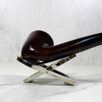 Alfred Dunhill - The White Spot Bruyere 4114 Group 4 Bent Dublin Pipe (DUN674)