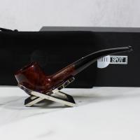 Alfred Dunhill - The White Spot Amber Root 3406 Group 3 Bent Pot Pipe (DUN654)