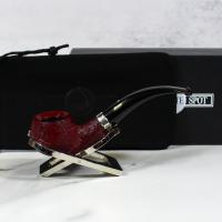 Alfred Dunhill - The White Spot Ruby Bark 2113 Group 2 Bent Apple Pipe (DUN679)