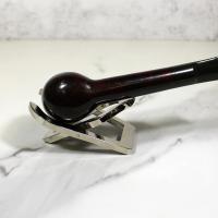 Alfred Dunhill - The White Spot Shell Briar 3108 Group 3 Bent  Rhodesian Pipe (DUN712)