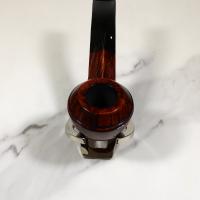 Alfred Dunhill - The White Spot Amber Root 4108 Group 4 Bent Rhodesian Fishtail Pipe (DUN729)