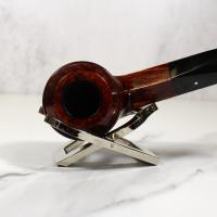 Alfred Dunhill - The White Spot Amber Root 4108 Group 4 Bent Rhodesian Fishtail Pipe (DUN729)