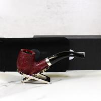 Alfred Dunhill - The White Spot Ruby Bark 4102 Group 4 Bent Pipe (DUN741)